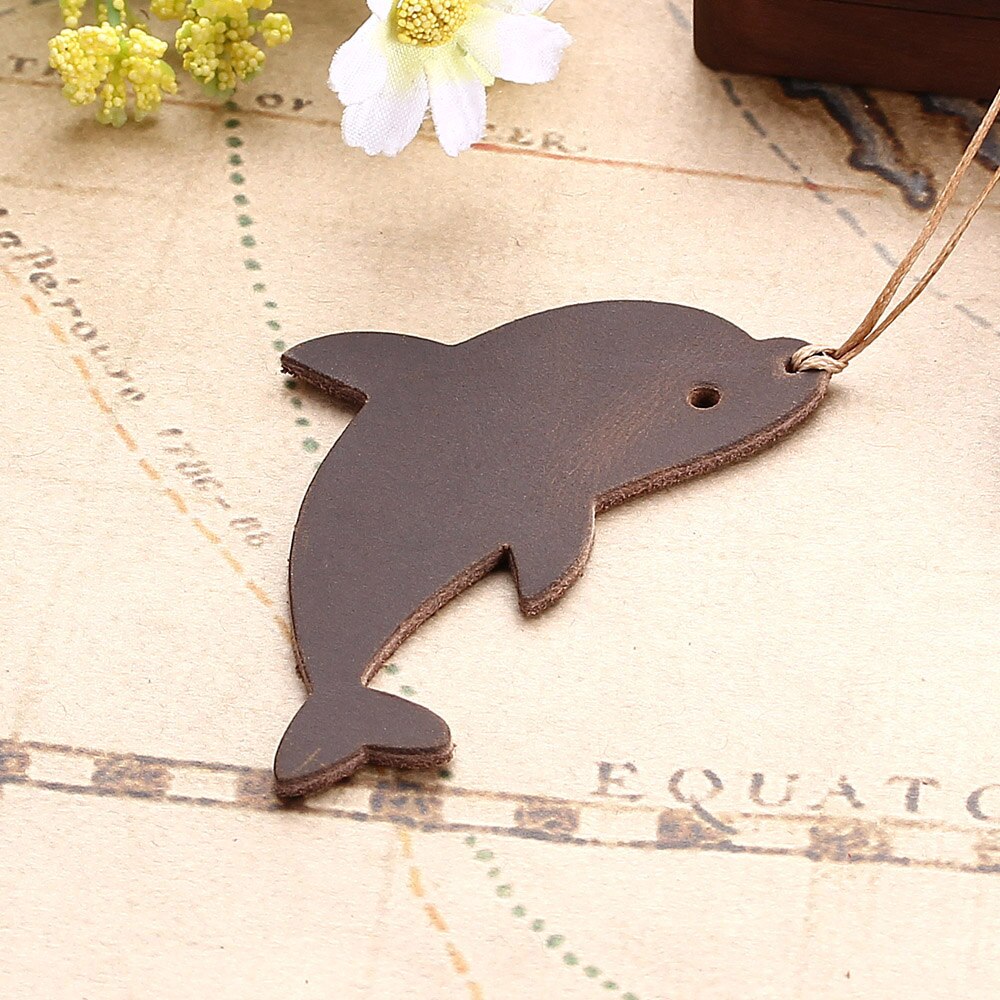 Leather Dolphin Bookmark