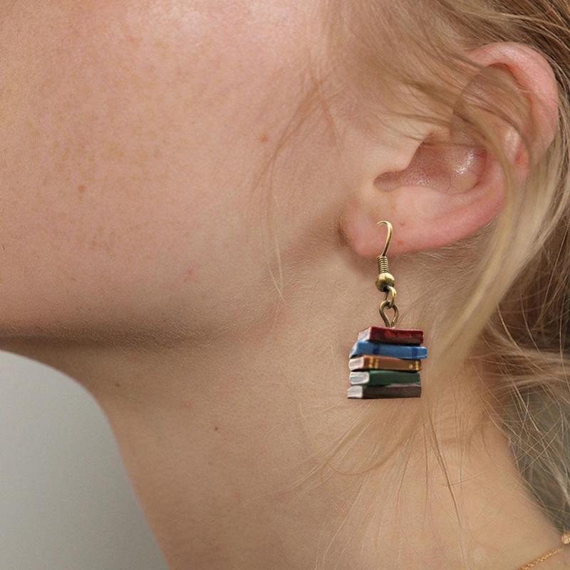 Book Earrings